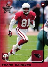 1999 LEAF ROOKIES & STARS FRANK SANDERS #1 CARD $0.99 VALUE BOX