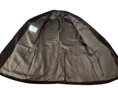 ジャケット・アウター 90's Vtg Aquascutum Club92 Stadium JKT Aquascutum 42L Vintage Blazer Brown Corduroy Notch Lapel Jacket