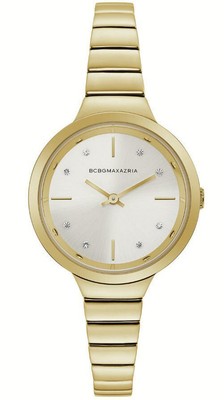 Women's BCBGMAXAZRIA Crystallized Gold Tone Steel BCBG Watch BG50675003