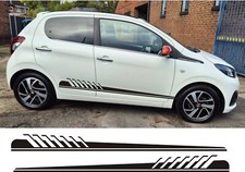 2x Seitenstreifen Aufkleber kompatibel mit Peugeot 108 Sticker Grafik p1