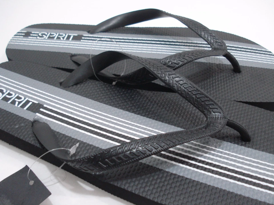 Sandalias chanclas ESPRIT FINN-E para hombre zapatos negros talla 9 nuevas Foto 3 de 4