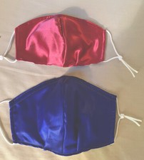 Set Of 2 Silk Washable Face Masks. Ships From USA.