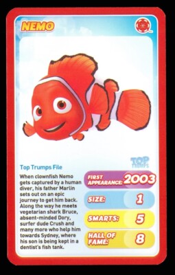 1 x info card Movie Heroes Nemo - clownfish   Finding Nemo - R047