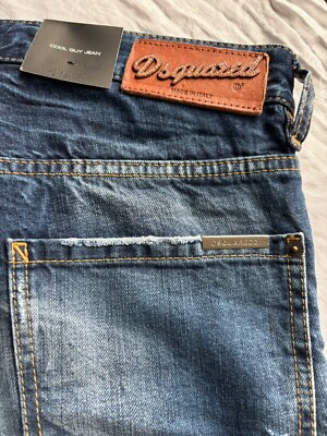 NWT Dsquared2 Cool Guy Jean ITaly 46 US 36x32 (S74LA0673) Denim Indigo Jeans