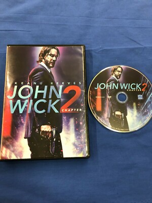 John Wick: Chapter 2 (DVD, 2017) Keanu Reeves Used No slipcover