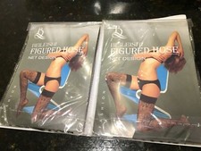 Beileishi Figured Hose-Net Design-No 2066-One Size-New Unopened x 2-Australian.