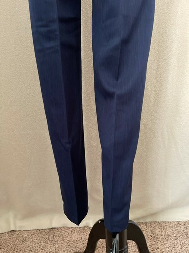 Haggar Navy/Black Static Active Flex Slim Fit Dress Pants, 30x30 - Picture 7 of 10