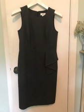 Ann Taylor LOFT Black / Gray Sheath Dress Size Sleeveless Career