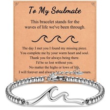 Valentines Gifts for Her, Wave Bracelet for Women, Stocking Stuffers for Adults