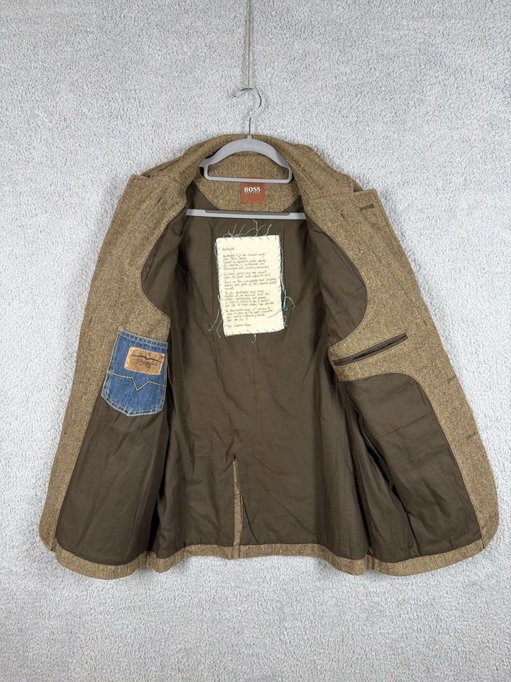 Boss By Hugo Boss Orange Label Men's Wool Silk Cashmere Blend Jacket Blazer M-L - Image 2 of 4