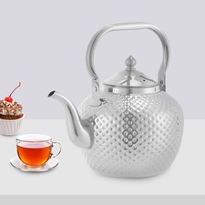 2L Teapot 201 Stainless Steel Water Tea Kettle Induction Cooker Stove Tea Pot!