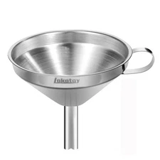 5.5-Inch 14CM Stainless Steel Kitchen Funnel with Strainer Filter for Transfe...