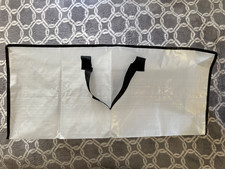 White/Translucent Clothing Storage Bags With Zipper Closure Set of 2
