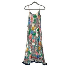 Johnny Was Hosta Maxi Dress Size S Boho Floral Lightweight Colorful Resortwear