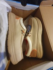 Image of Hey Dude Wally Comf Hype Men's Shoes In Tan/Orange UK Size 9 US Size 10 BNIB