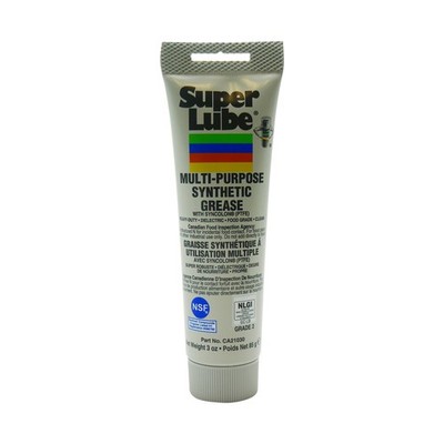 Super Lube Synthetic Grease, 3-Oz. Tube, Syncolon PTFE, NSF H1 Food Grade,