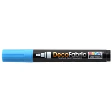 Uchida DecoFabric Opaque Paint Marker Chisel Tip-Light Blue