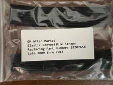 IMPROVED ! Corvette Convertible Elastic Straps GM PN 19207656