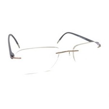 Silhouette 5379 40 6059 Titanium Brown Rimless Eyeglasses Frames 21 150 Austria