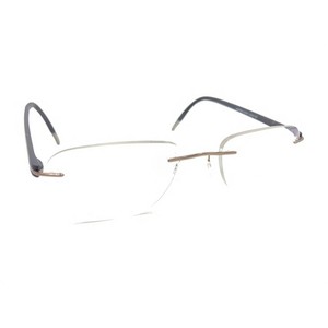 Silhouette 5379 40 6059 Titanium Brown Rimless Eyeglasses Frames 21 150 Austria