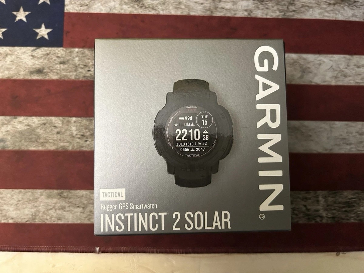 Garmin Instinct 2 Solar Smartwatch Tactical Edition Black (OPEN 