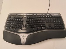Microsoft Natural Ergonomic Keyboard 4000 V1.0 USB KU-0462 Riser Tested Working