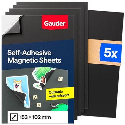 Selbstklebende Magnetfolien - Schneidbares Magnetpapier zum Basteln, Fotos