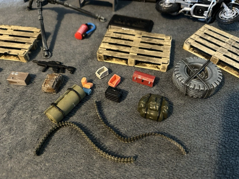 Custom 1:18 1/18 3.75 Action Figure Helicopter Diorama Joe Joytoy Force Rain - Image 2 of 4