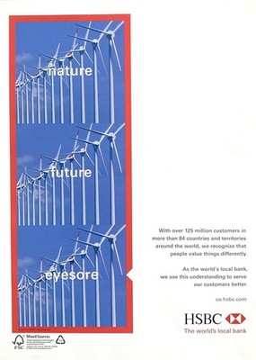 1996 HSBC The World's Local Bank Original Magazine PRINT AD