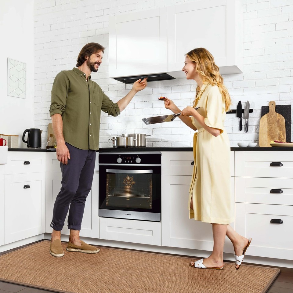 5ft Natural Jute Hallway Runner Rug Non Slip 2'4