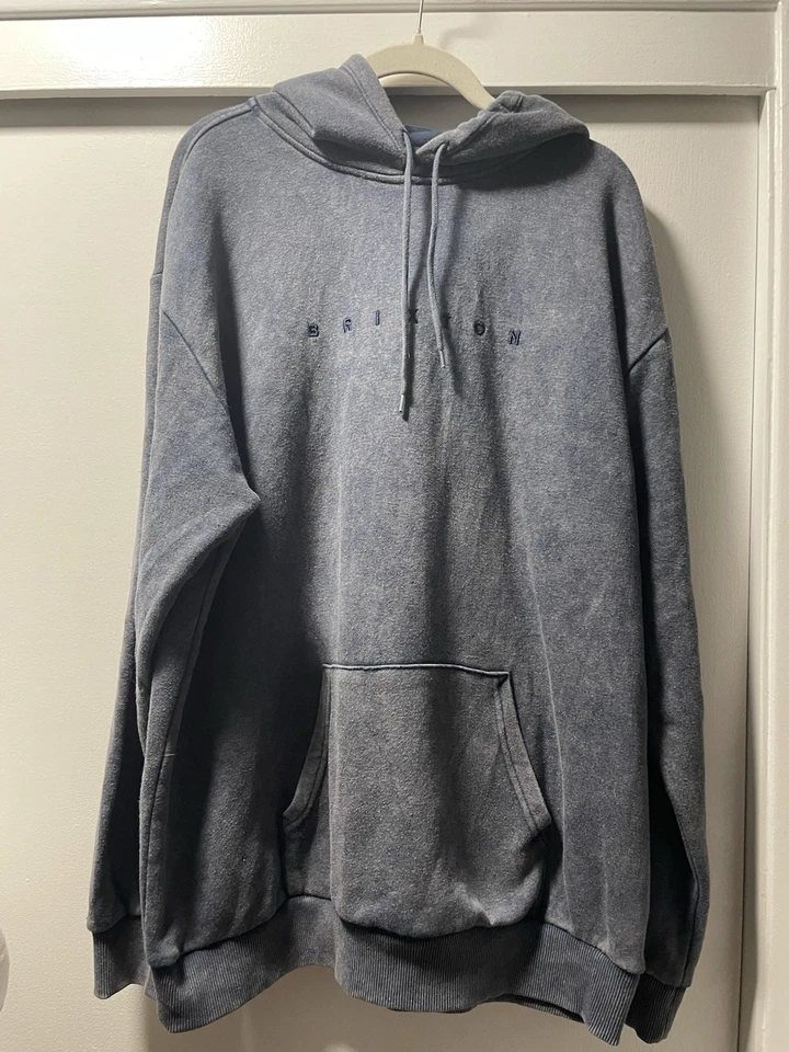 Sudadera con capucha azul Brixton para hombre Foto 4 de 4