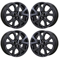 18 Mazda 6 Pvd Black Chrome Wheels-c Rims Factory Oem 64919 Exchange 2009-2014