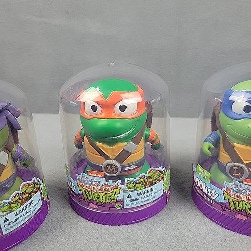Teenage Mutant Ninja Turtles TMNT Booskys Figures Set Donatello Leonardo Michela - Picture 3 of 9