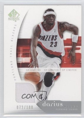 2005-06 SP Authentic SP Limited Warm-Up 72/100 Darius Miles #71 3c7
