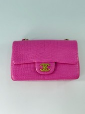 Chanel Series 23 Bubblegum Pink Crocodile Mini Bag
