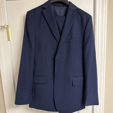 Kenneth Cole Reaction Techni-Cole Suit Size 20REG 20W Jacket and Pants Indigo
