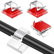 5-20PCS Cable Organizer Clips Wire Winder Holder Earphone Mouse Cord Clip Protec