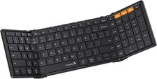 Foldable Bluetooth Keyboard, XK01 Folding Wireless Portable Keyboard with Numer
