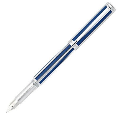 Intensity Ultramarine Striped BROAD Nib Fountain Pen 92300 Writing Instrument