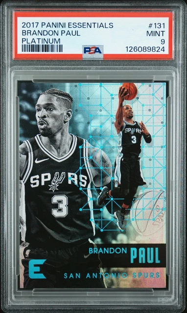 2017 PANINI ESSENTIALS PLATINUM #131 BRANDON PAUL PSA 9