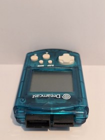 SEGA Dreamcast Clear Aqua Blue Visual Memory Unit VMU DC Japan Import US Seller