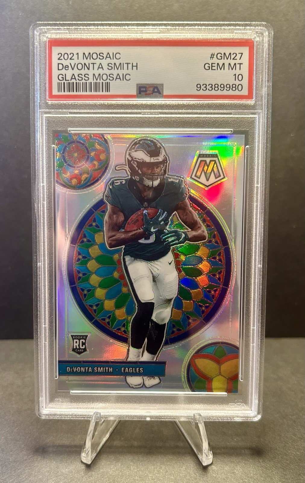 2021 Panini Mosaic - Glass Mosaic Devonta Smith #GM-27 (RC)