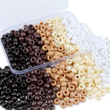 Brown Pony Beads 9mm Tan Pony Beads Bulk for Friendship Bracelets for Crafts Nec