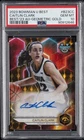 2023 BOWMAN UNIVERSITY BEST BEST OF 2023 AUTO GEO GOLD CAITLIN CLARK 3/50 PSA 10