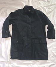 Vintage London Fog Limited Editition Mens Black Long Coat Zip-in Liner 16 Reg