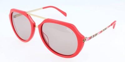 Pucci EP0032 Shiny red 56/17/135 Damen Sonnenbrillen