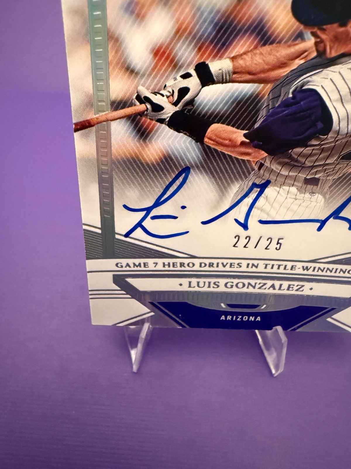 🔥 2023 Panini Flawless Luis Gonzalez Auto /25 #FA-LG DBacks NM 🔥 view 4