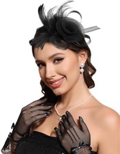 Fascinators Hats for Women Tea Party Headband Cocktail Wedding Headwear Headb...