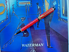 WATERMAN MAN 100 Patrician CORAL RED Ballpoint pen - NEW - MINT