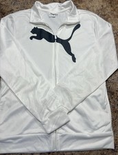 Boy  s WHITE PUMA T7 TRACK JACKET SIZE 14/16